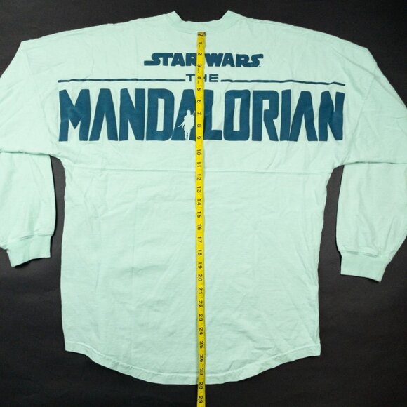 Spirit Jersey Star Wars The Mandalorian Grogu Shirt Disney Parks Mint Green Size - Picture 9 of 12